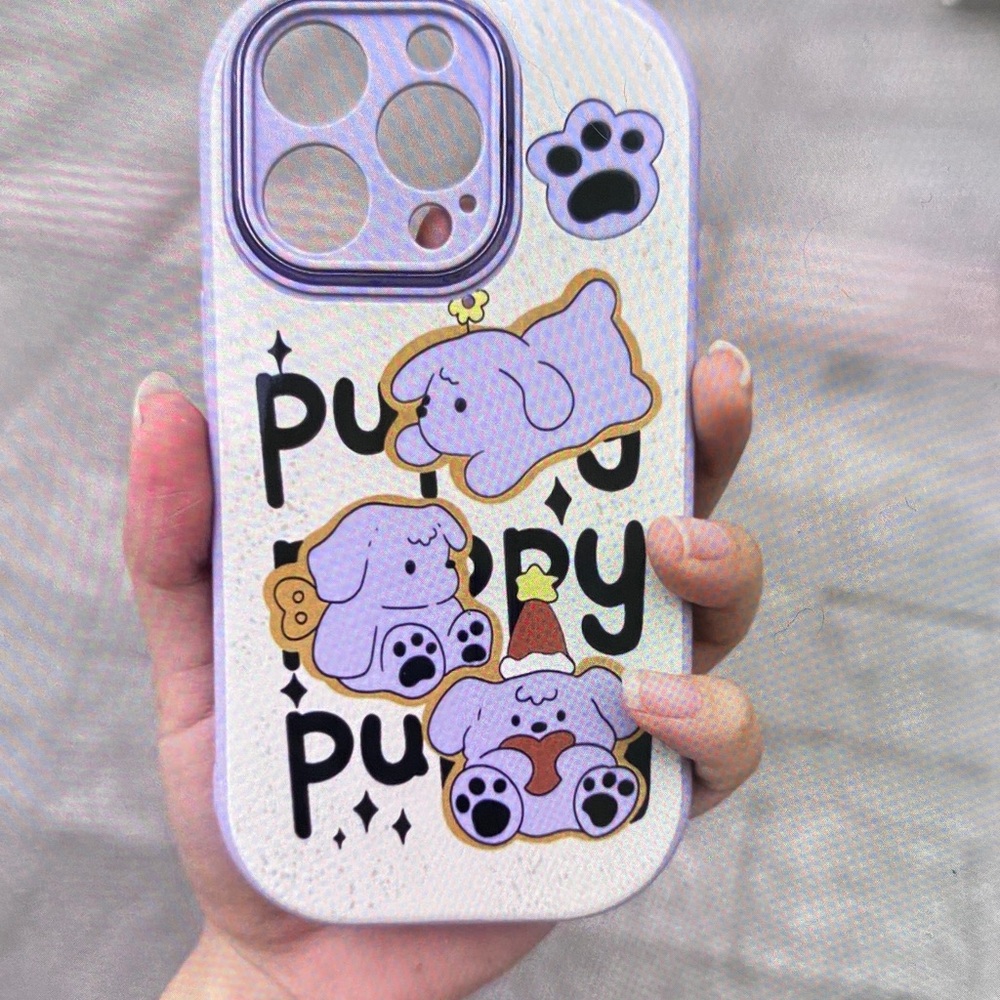 Cute Purple Dog Phone Case